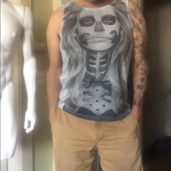 Gibgae skull tee tank - Picture 3 of 6